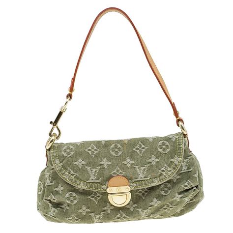 green denim louis vuitton bag|Louis Vuitton denim pleaty bag.